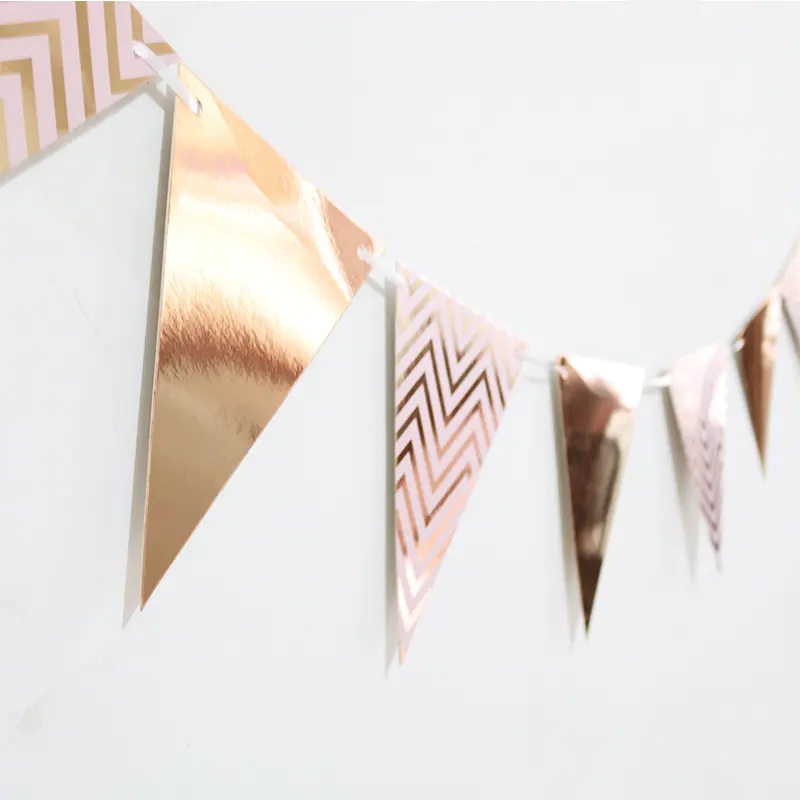 Bandiera gagliardetto di carta glitterata