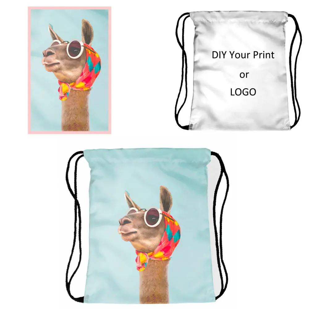 Borsa con coulisse stampa personalizzata